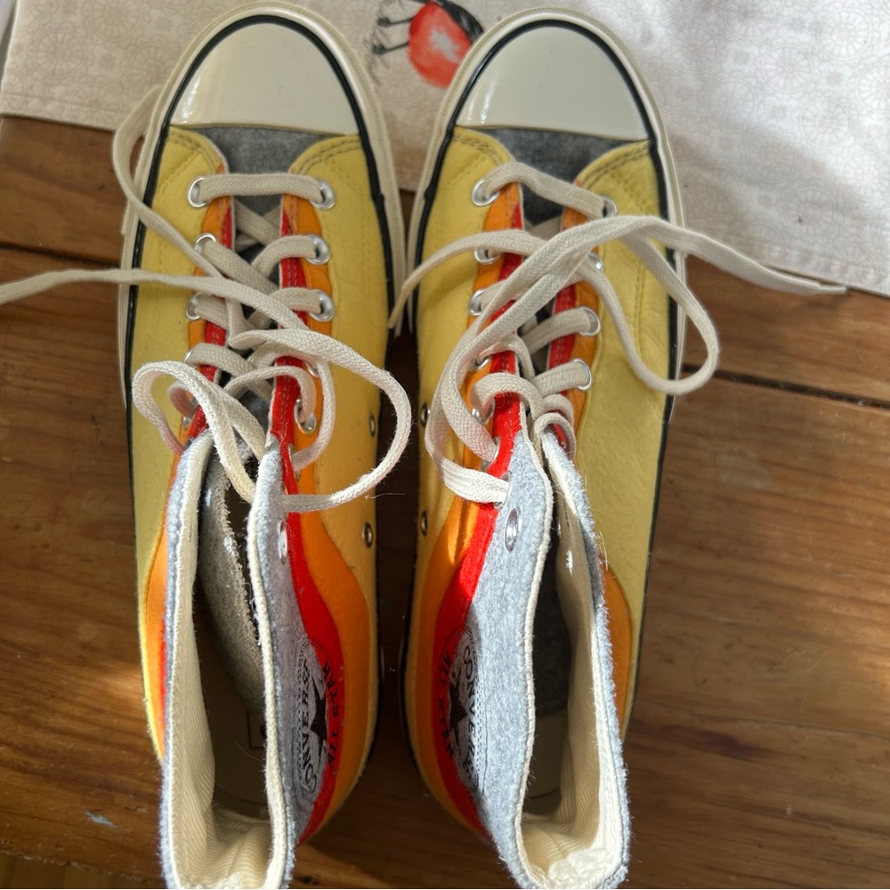 Rainbow Converse High-Top Sneakers - Picture 9 of 9